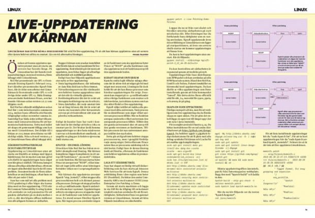 Liveuppdatering av linuxkärnan (Datormagazin 12-2015)